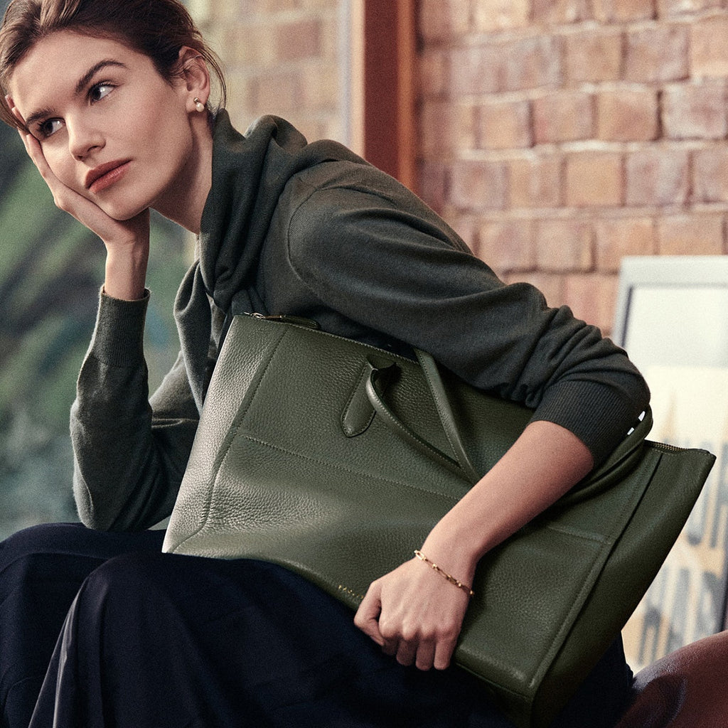 Oak Street - Medium Ziptop Tote