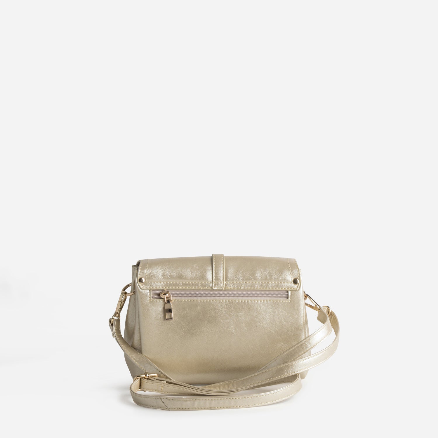 Sac à main doré deux compartiments