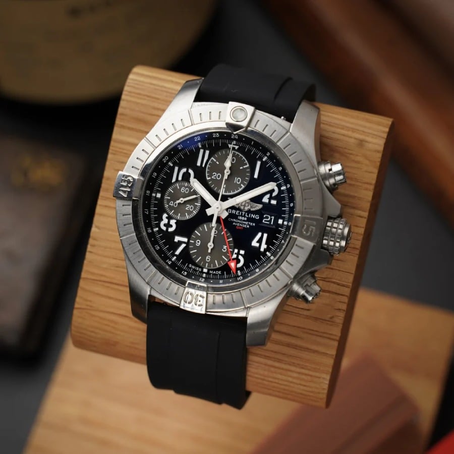 Breitling – Avenger –  Rubber Strap – Black