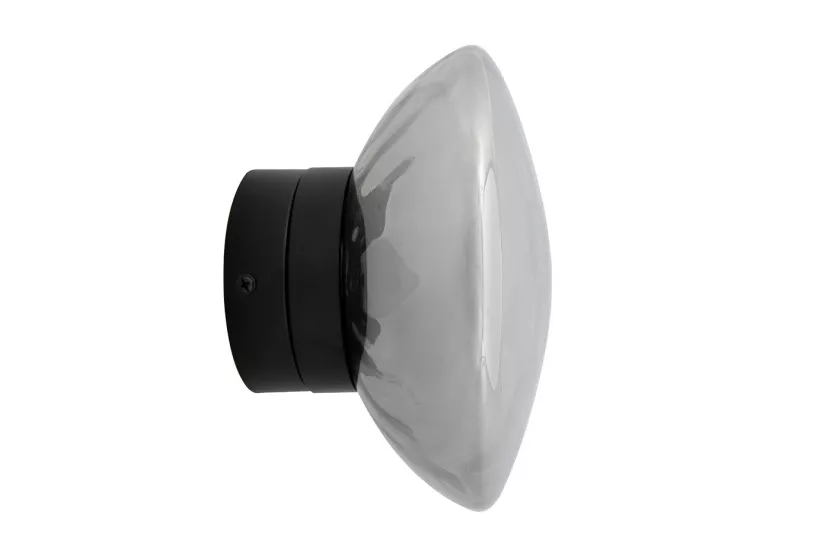 Kinkiet Lampa ścienna WIKERS 1 Minimalistyczny Koło Szklany Klosz 20 cm
