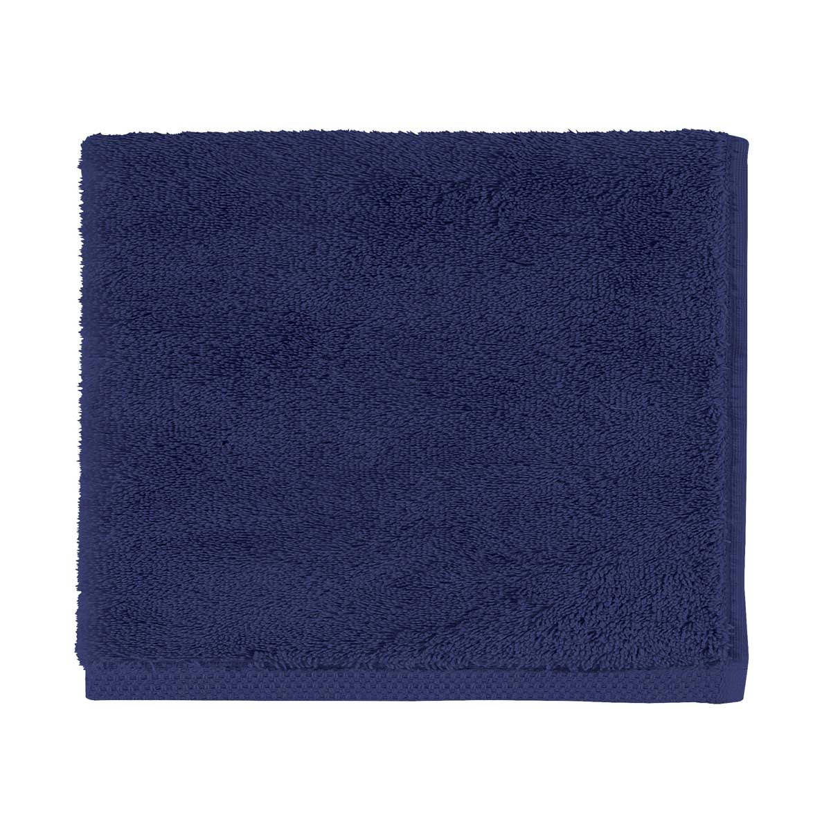 ESSENTIEL - Serviette invité en coton bio bleu 40x60