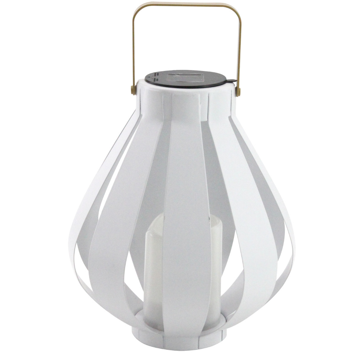 Lampa solarna LED latarenka biała IP44 metal AHOBRO 313232 Polux