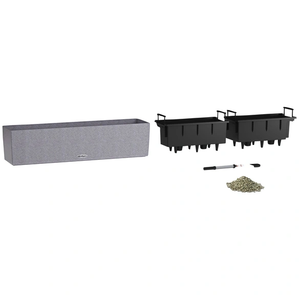 Balkonkasten »BALCONERA Stone«, BxHxT: 79 x 19 x 19 cm, Kunststoff
