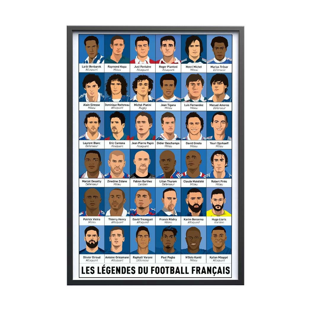 FOOTBALL - Affiche Foot - Les Légendes du foot français