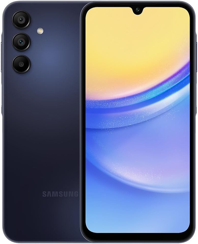 Samsung Galaxy A15 5G, 128GB, Blue Black - Locked to AT&T (Renewed) | Breathable material
