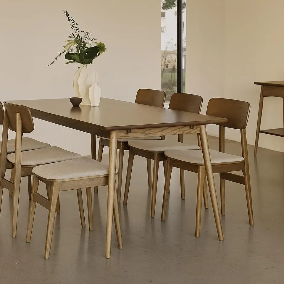 Olivine Boas Verlengbare Houten Eettafel 190 cm - Gerookt Eiken