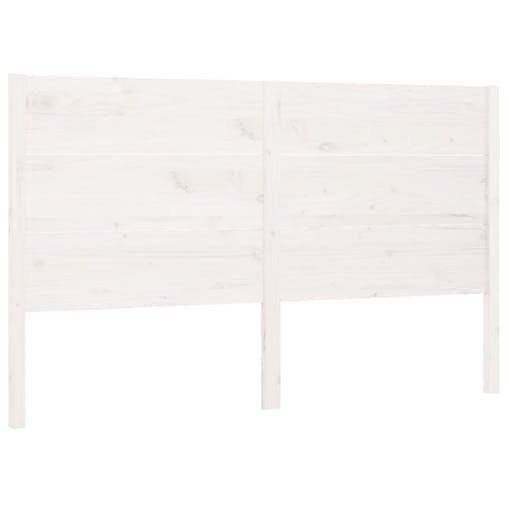 NNEVL Headboard White 186x4x100 cm Solid Wood Pine