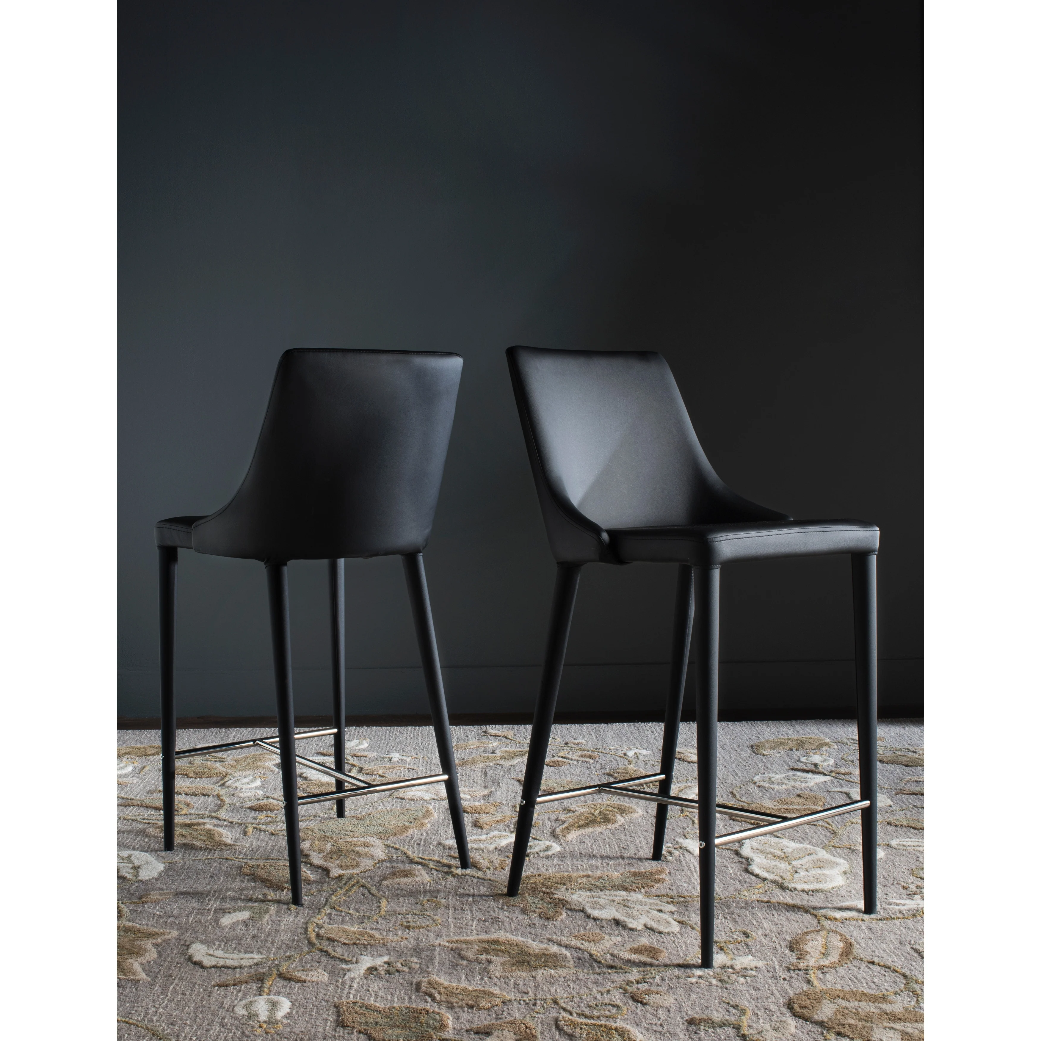 SAFAVIEH Soledad 26-inch White Counter Stool (Set of 2) - 22.9 x 18.9 x 37.4 - 23Wx19Dx37H