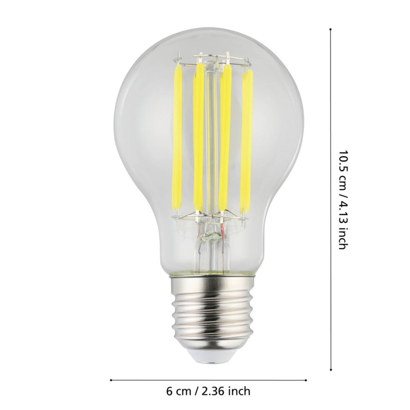 Ampoule LED A60 transparente Ø 6 cm E27 3,8 W EGLO