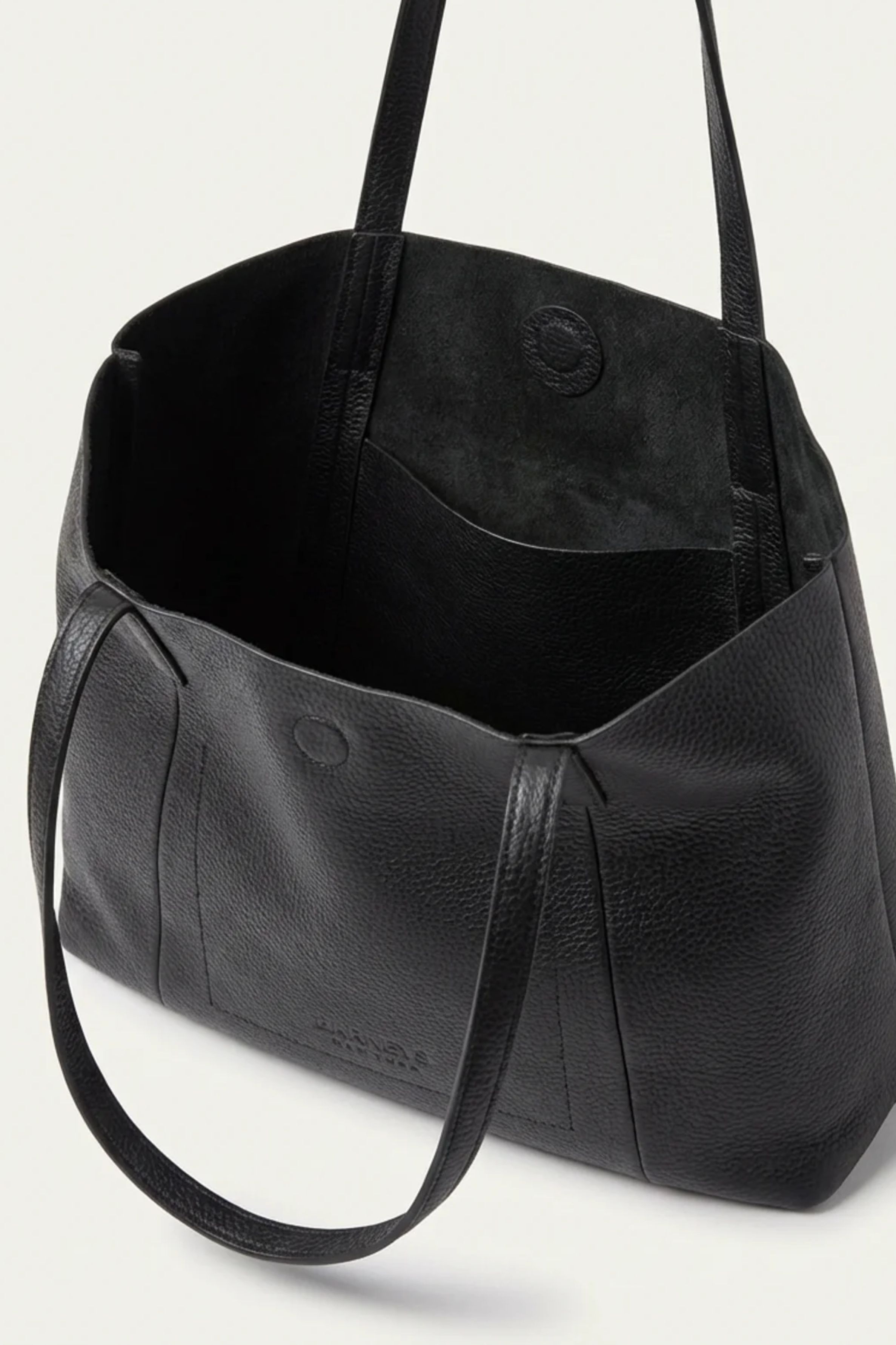 Barneys Originals Black Cow Leather Bag