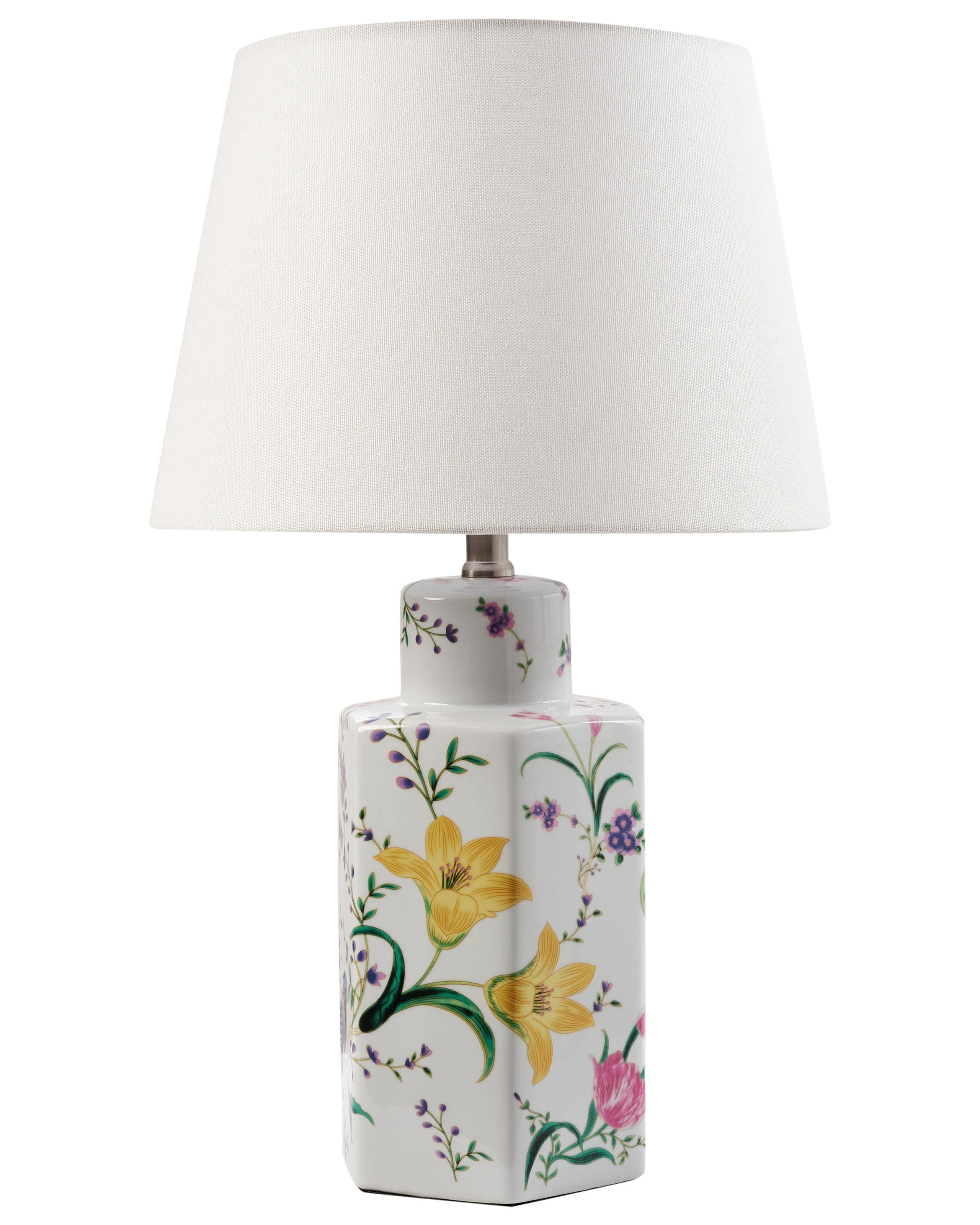 Lampa stołowa porcelanowa biała