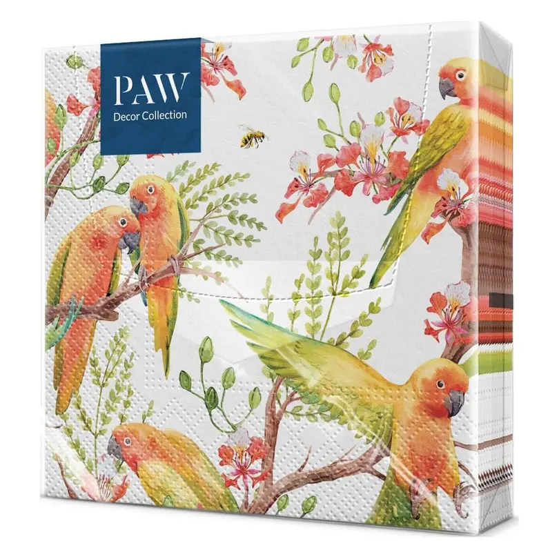 Serviette 20er-Set Exotic birds