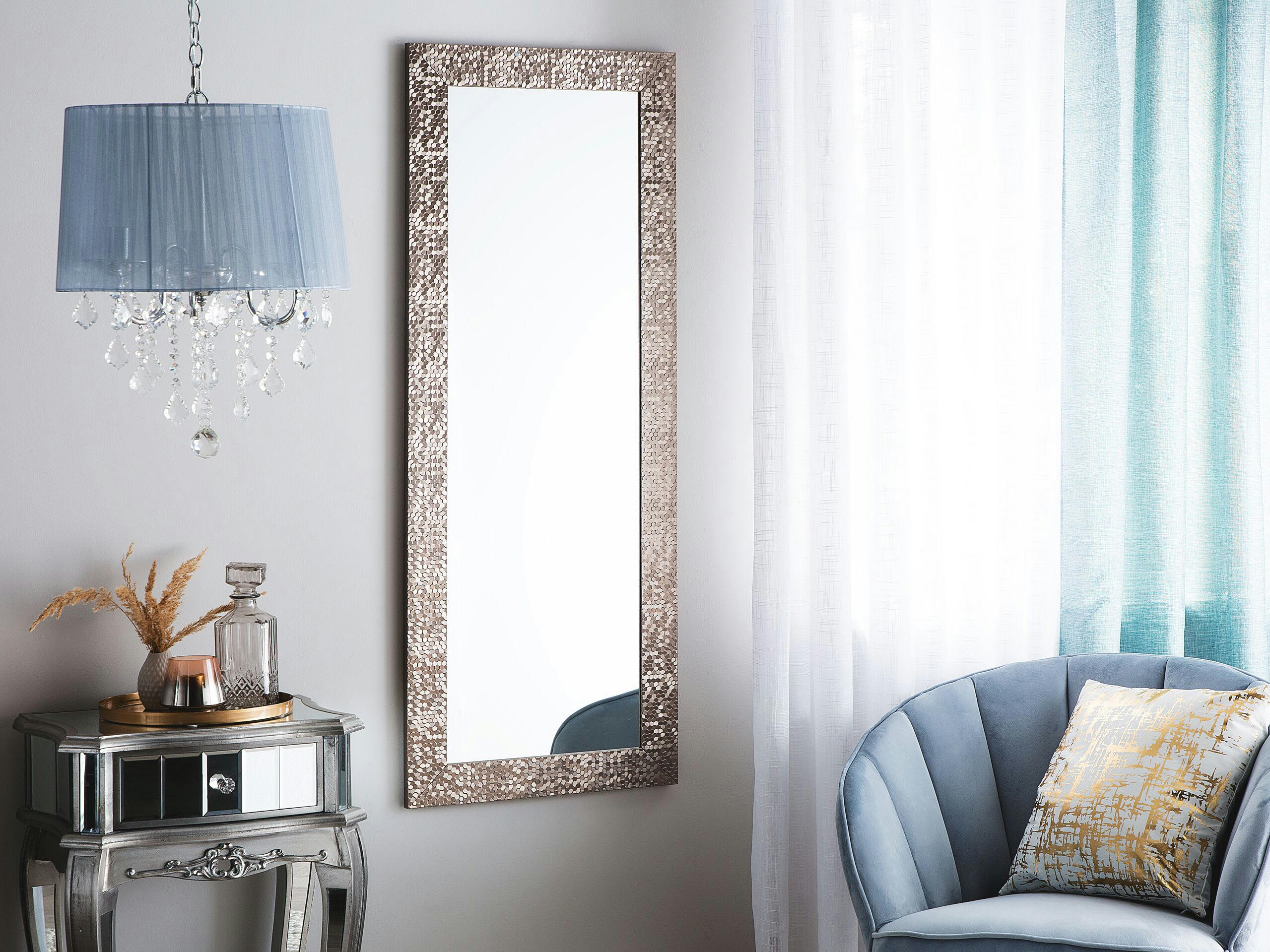 MARANS - Miroir en matériaux synthétiques marron 130x50