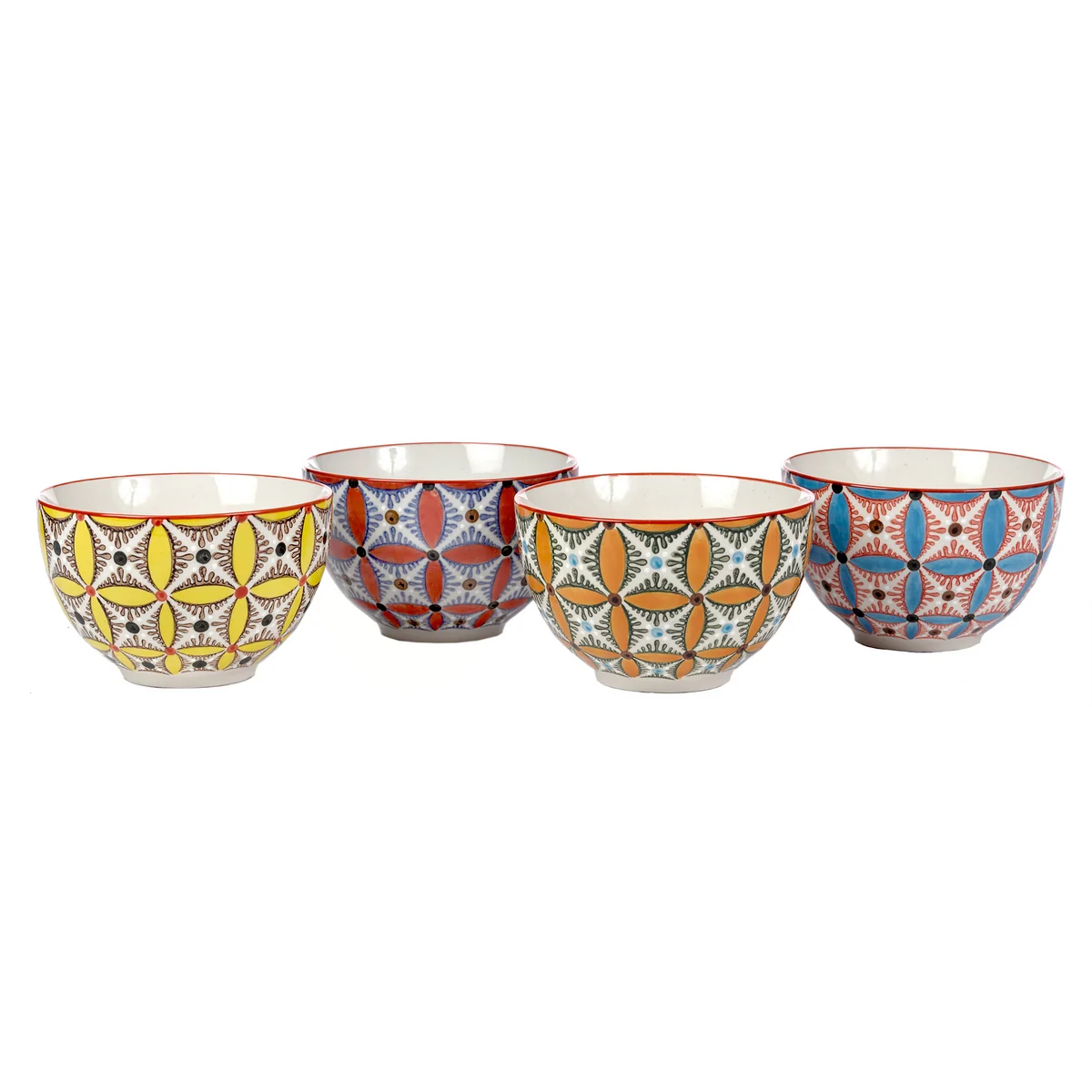 POLSPOTTEN - Hippy Snack Schale, verschiedene Farben (4er-Set)