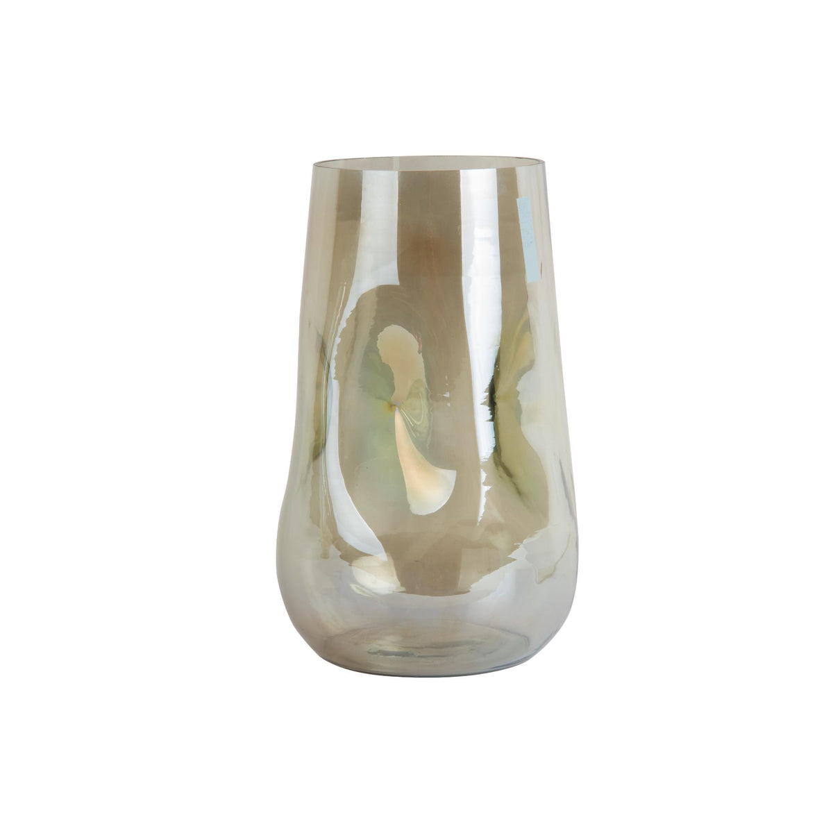Present Time vaas Luster Organic Groot - groen - Ø17cm