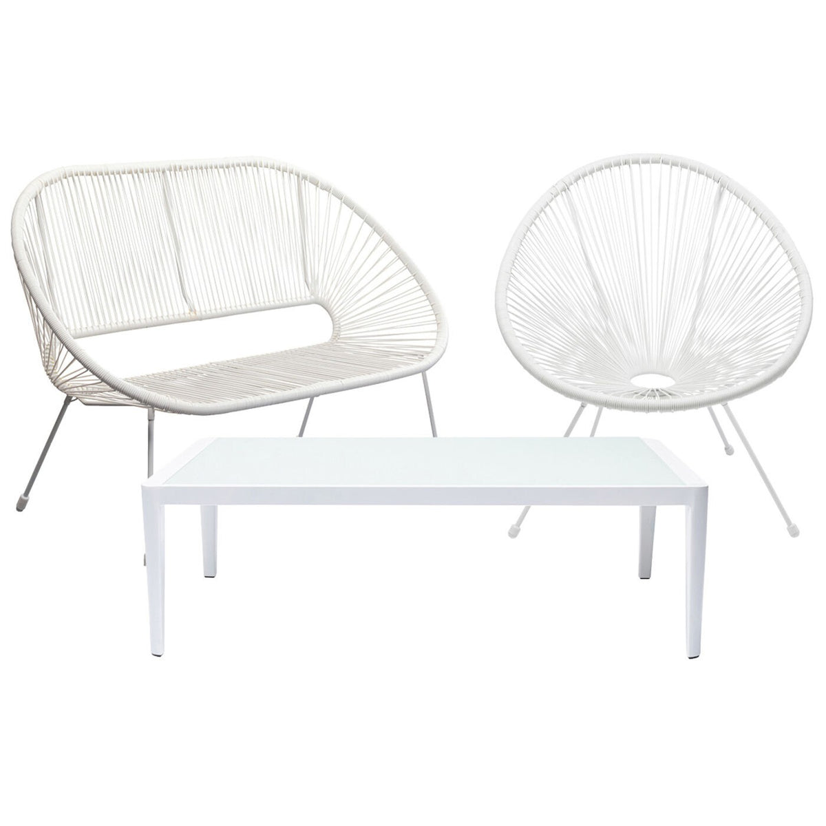 Kare Design Tuinmeubilair Acapulco Tiki wit