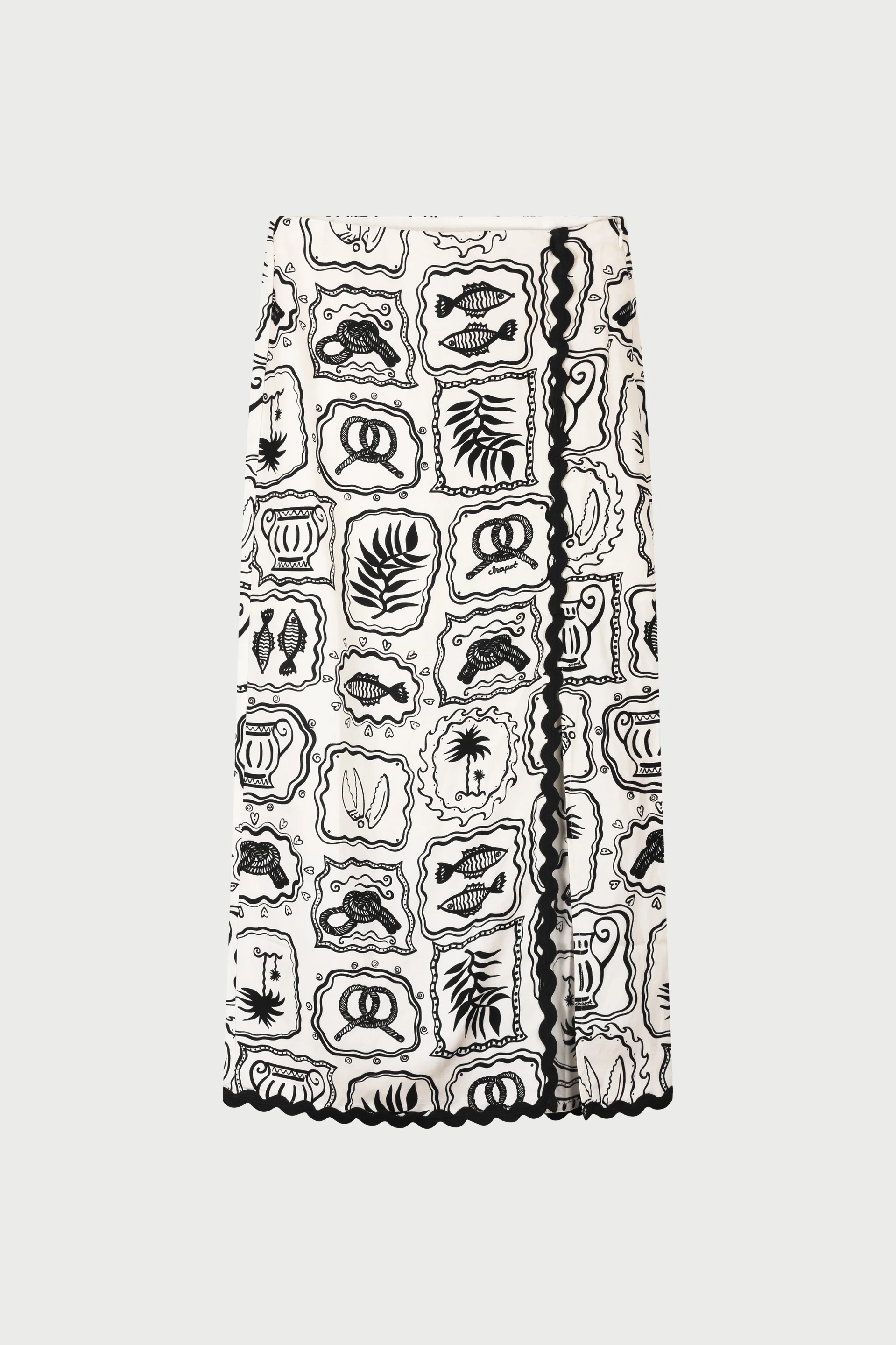 Tila Skirt | Cosy White/Black