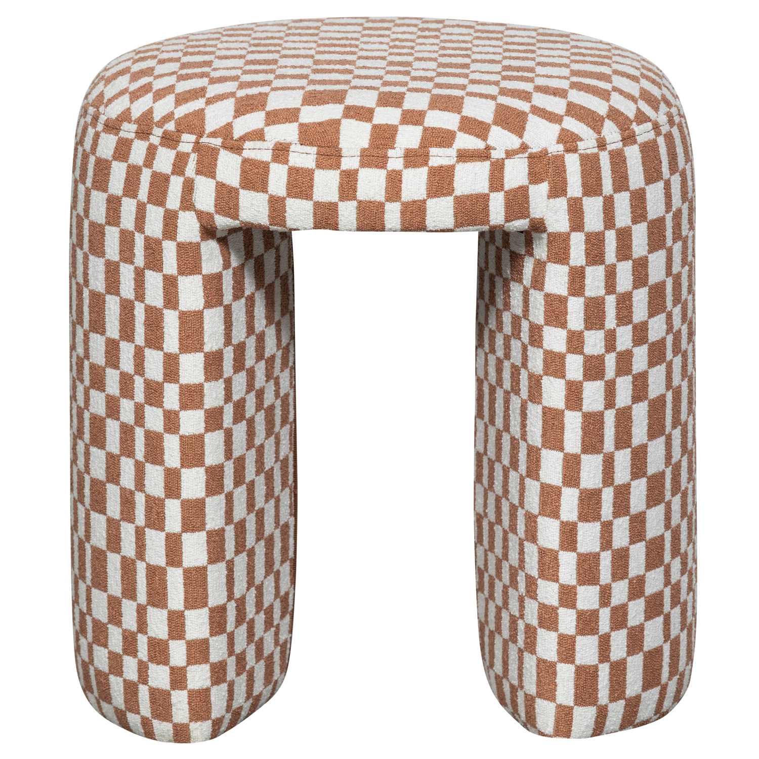 WOOOD krukje Charlie - Polyester - Ruitjes - Oranje