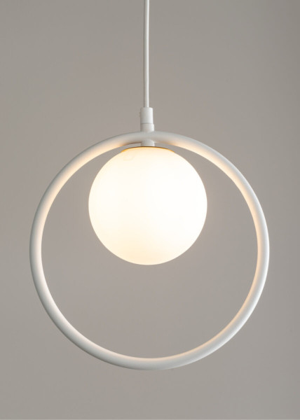 Lampa wisząca biała Aqua 1xG9x12W wym: 90x24x12 cm Sigma Lighting