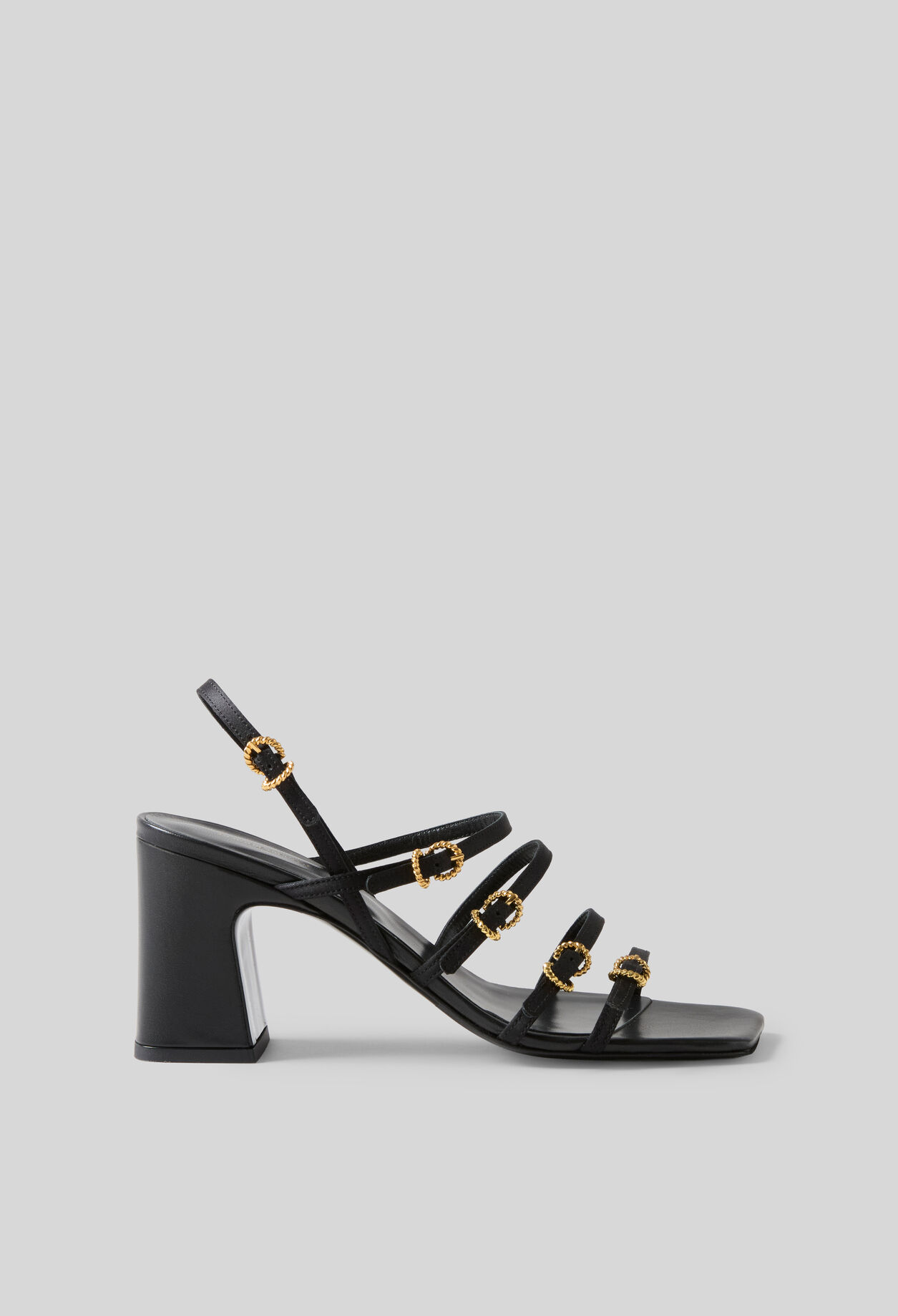 Sandales à talon satin