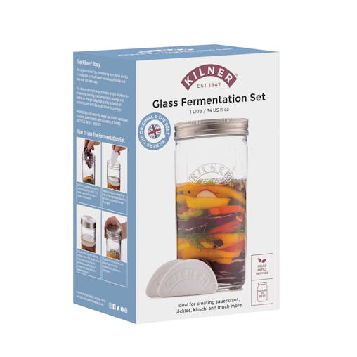 Kilner Glass Wide Mouth Fermentation Set | 1L
