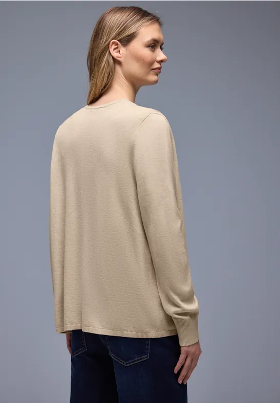 Cardigan in Unifarbe