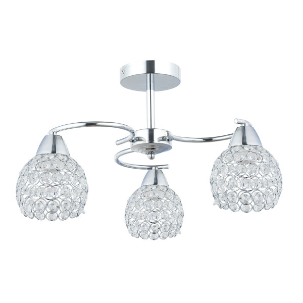 Plafon sufitowy Crystal 3xE27 żyrandol z kryształkami salon