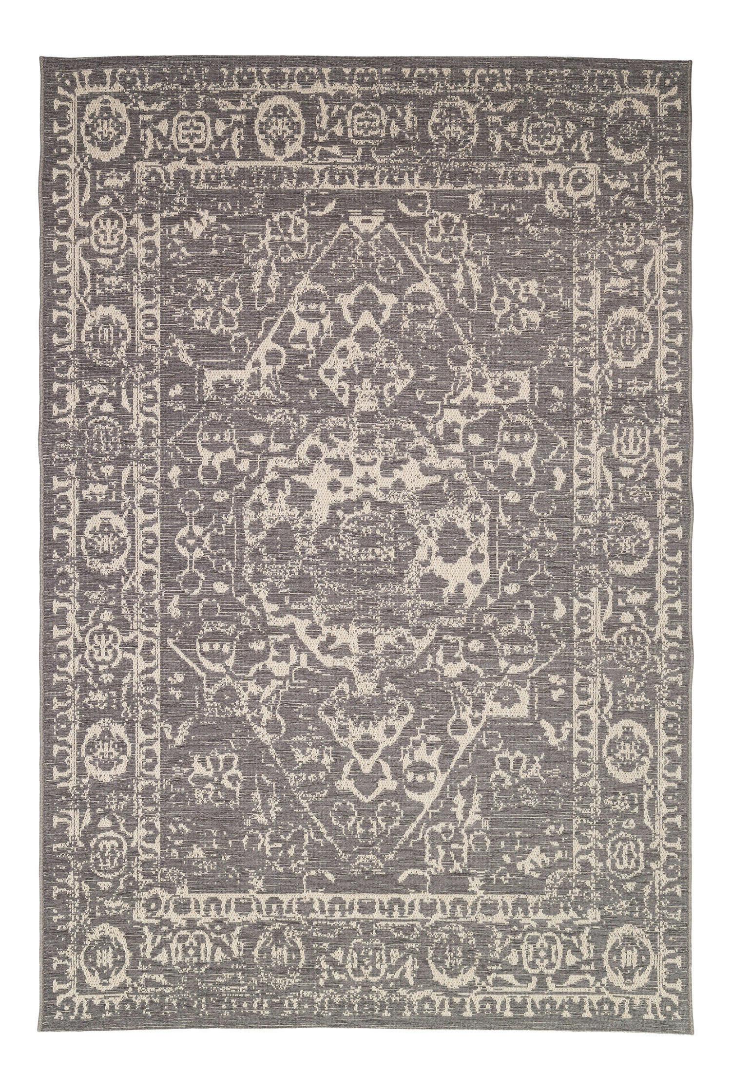 ANTIQUE - Tapis intérieur et extérieur vintage gris  191x290, OEKO-TEX®