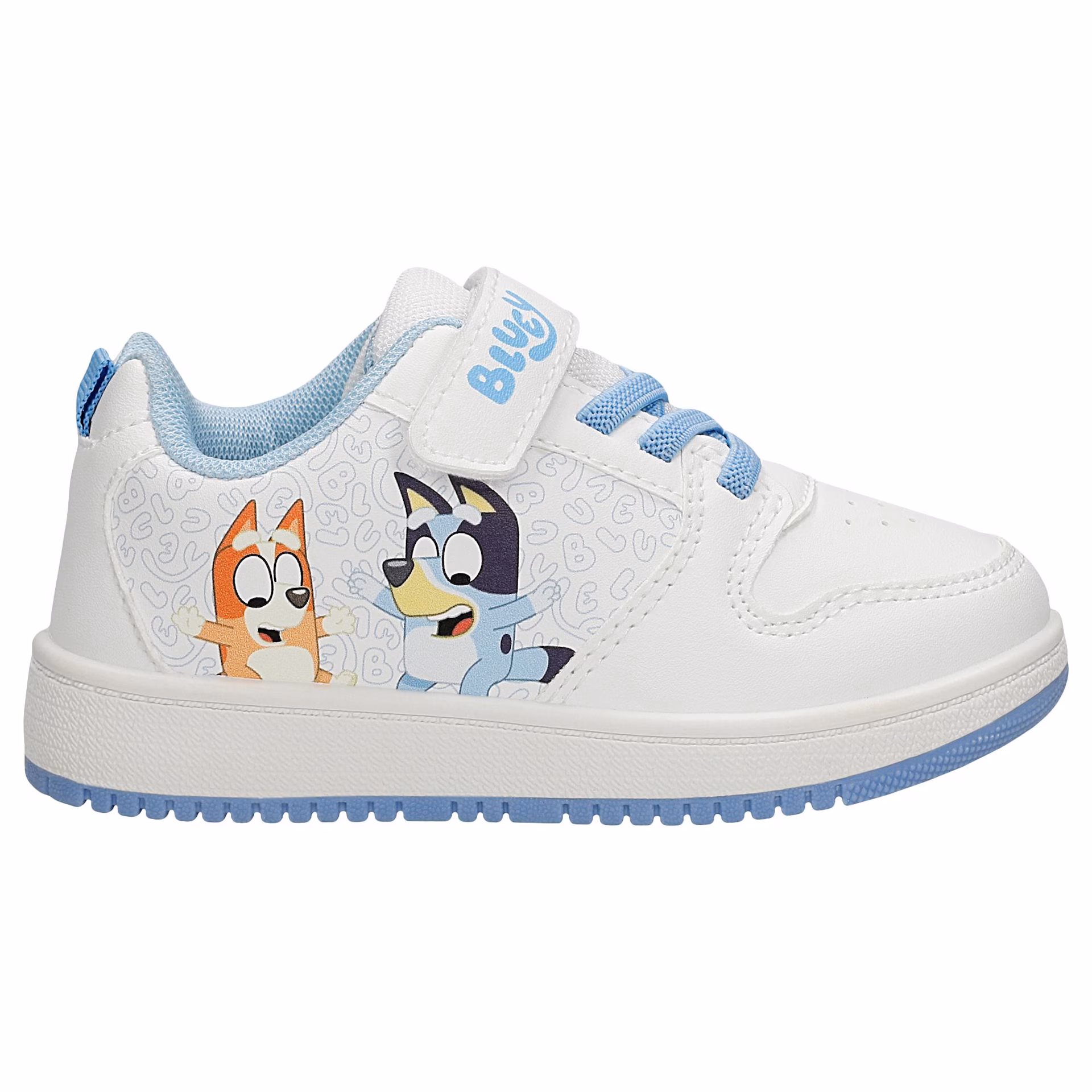 Białe trampki Bluey z niebieskimi wstawkami BARTEK 87034-19