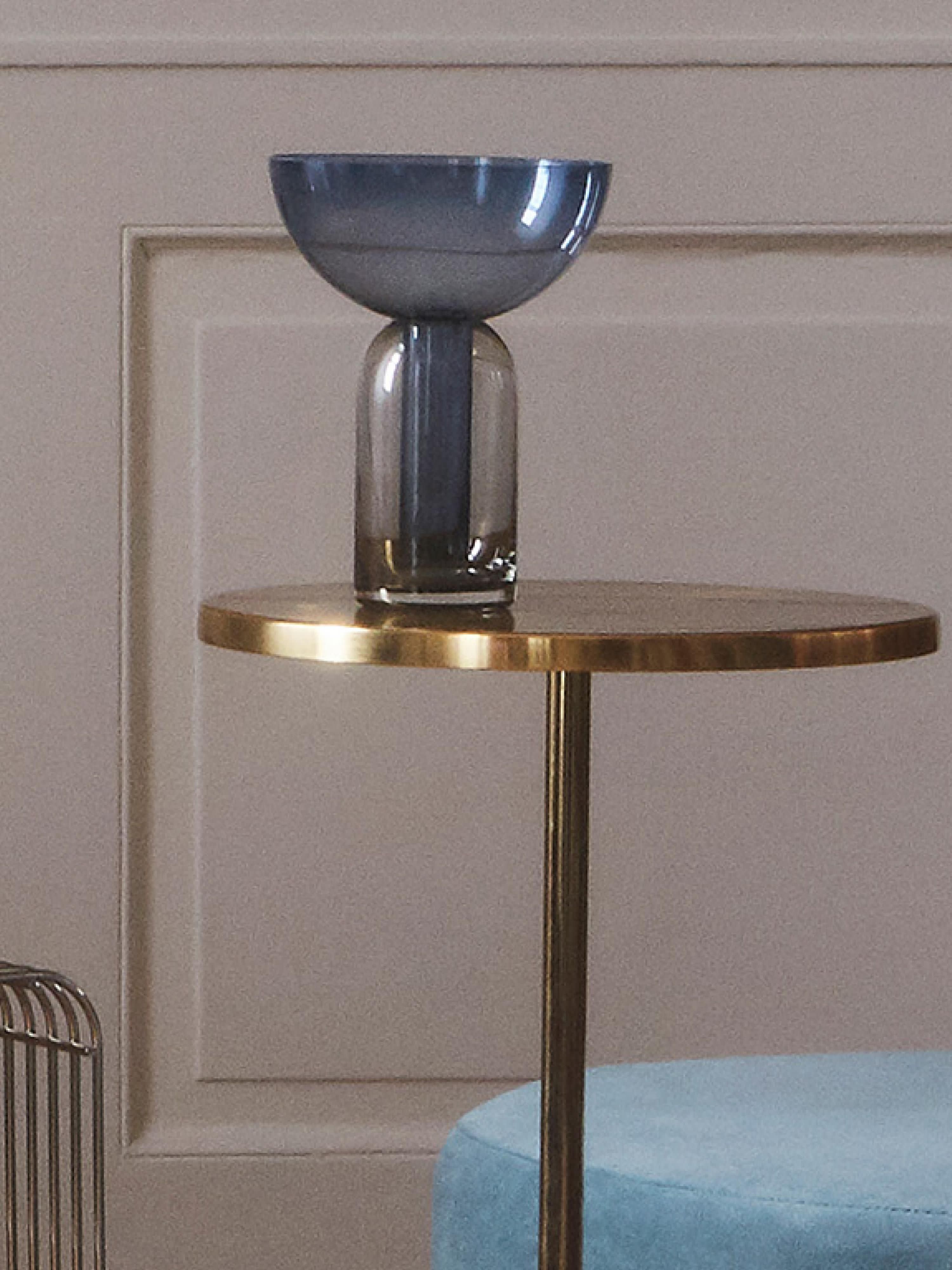 Mundgeblasene Glas-Vase Torus, H 20 cm