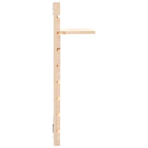 NNEVL Wall-mounted Bedside Shelves 2 pcs Solid Wood Pine