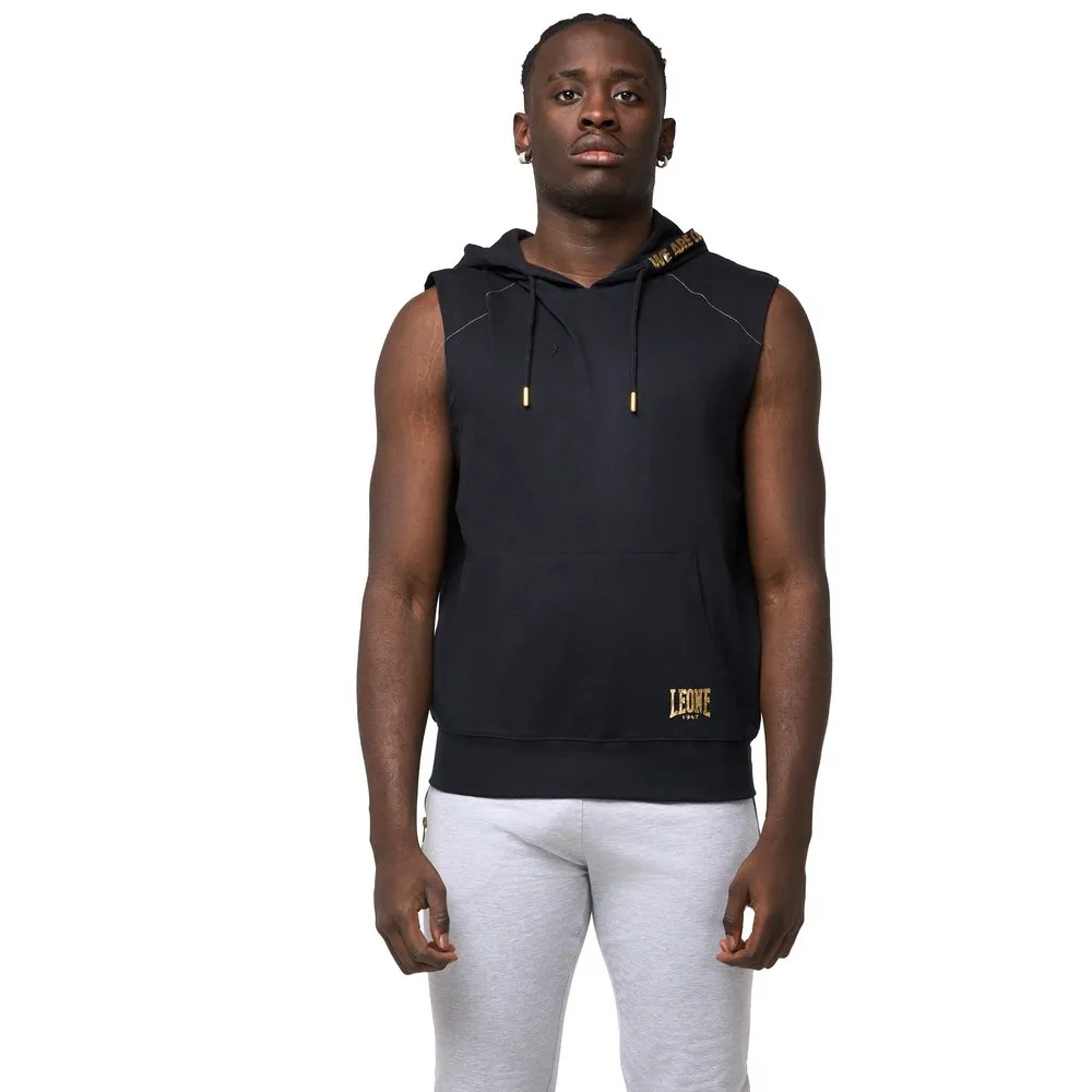 Leone1947 New Gold Sleeveless hoodie