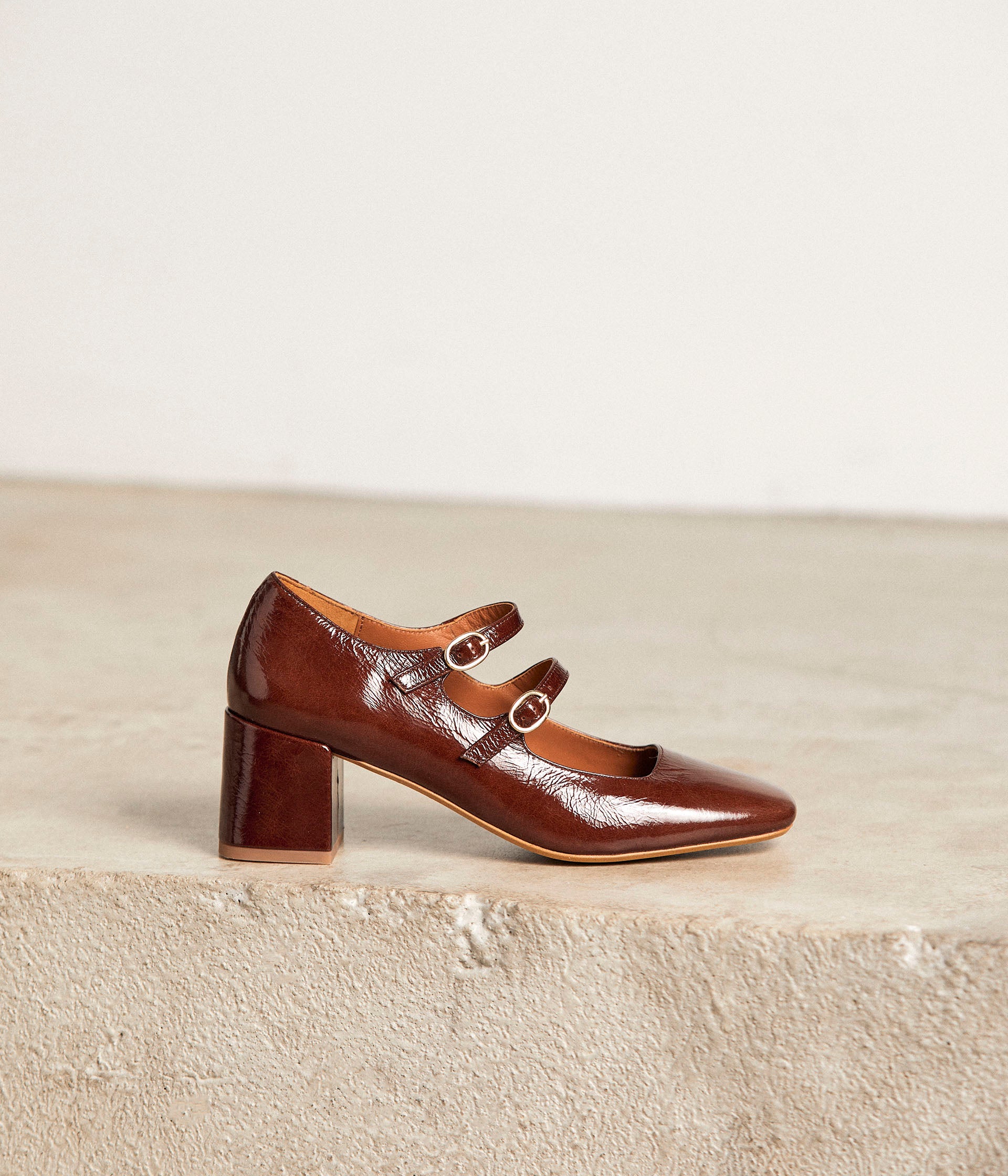 Babies marron vernies Irving
