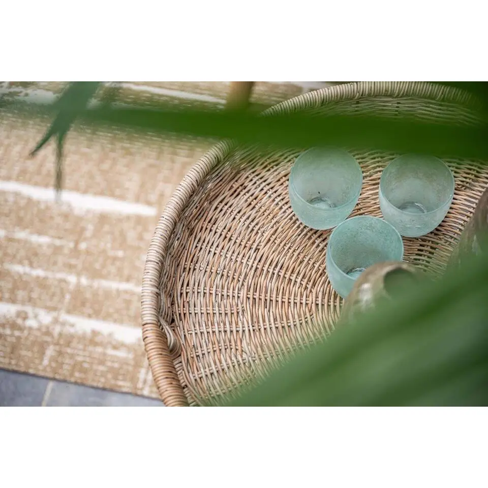 Benidorm bijzettafel - diameter 70xH40 cm - c. black - natural