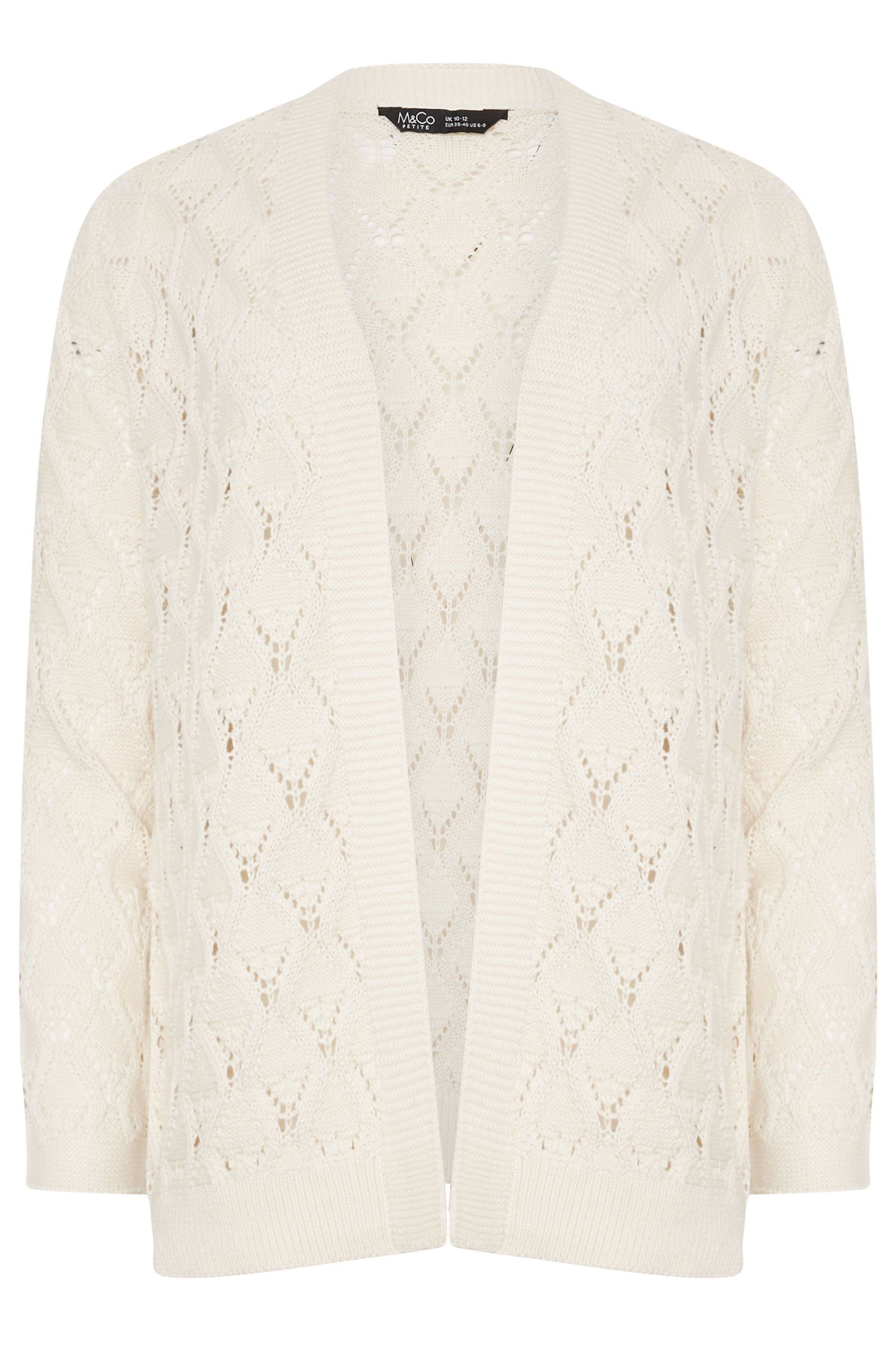 M&Co Petite Crochet Cardigan