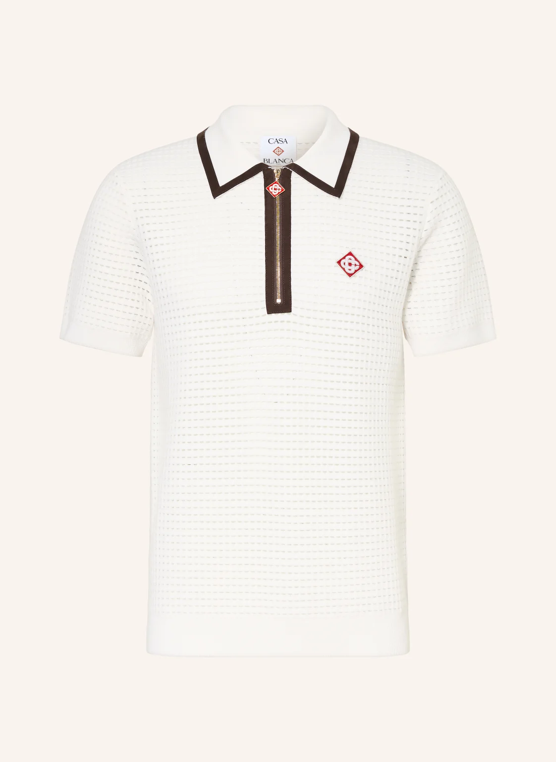 Casablanca Strick-Poloshirt aus Merinowolle