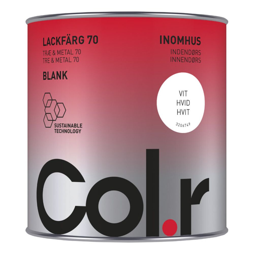 MALING COL.R BLANK HVIT 0,5L