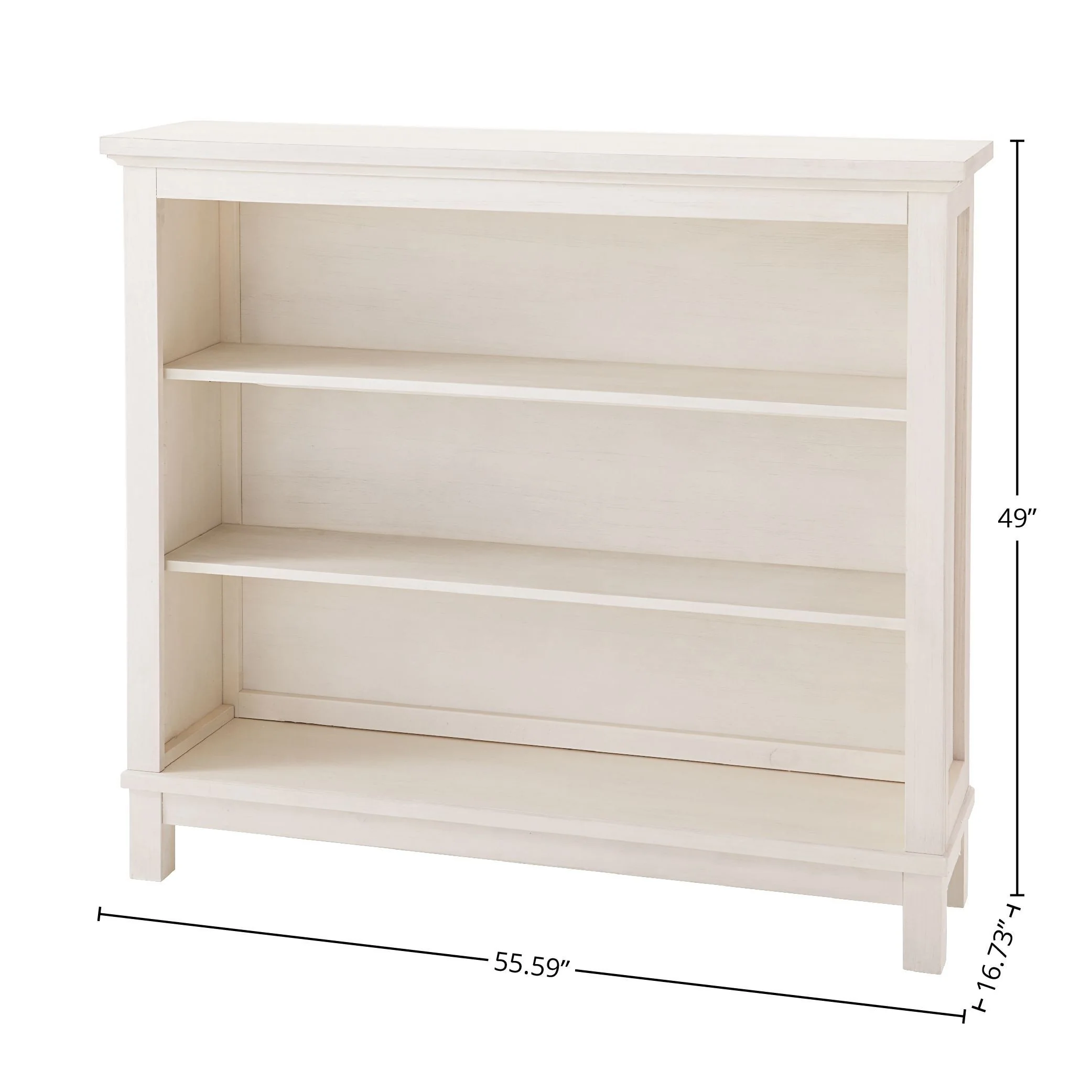 Westfield Traditional Hutch/Bookcase, Brushed White