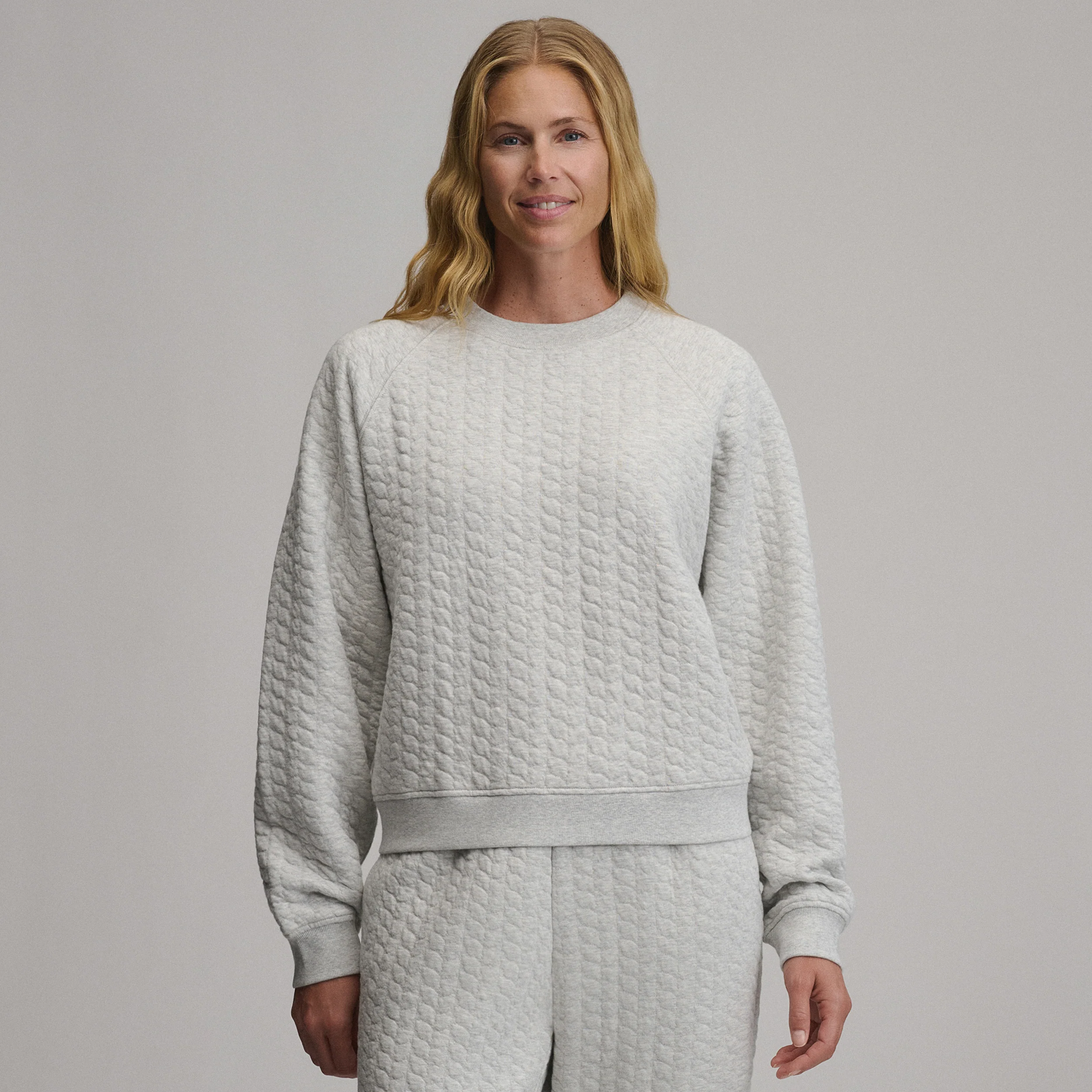 Women's Quilted Crew
