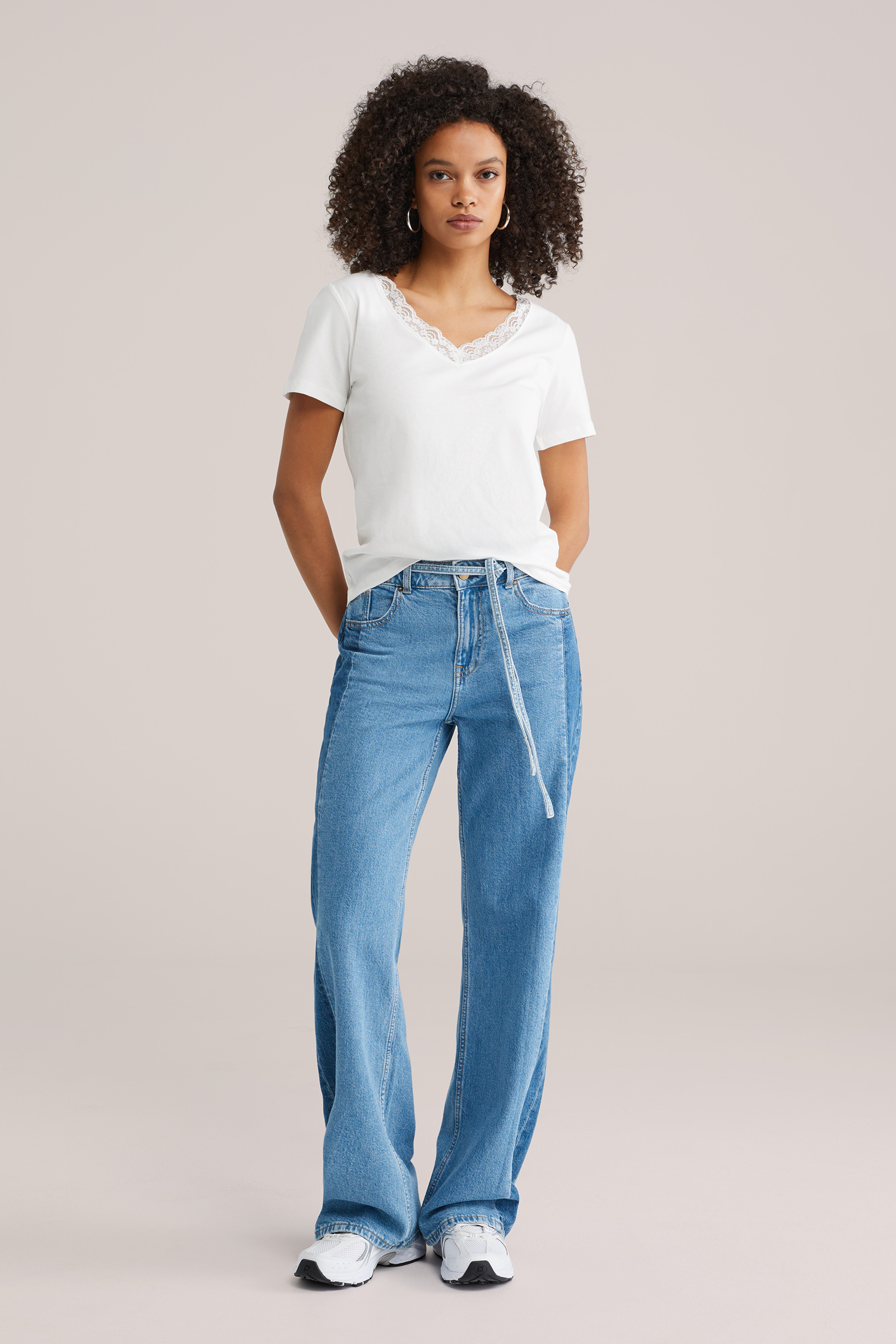 Dames T-shirt met kant