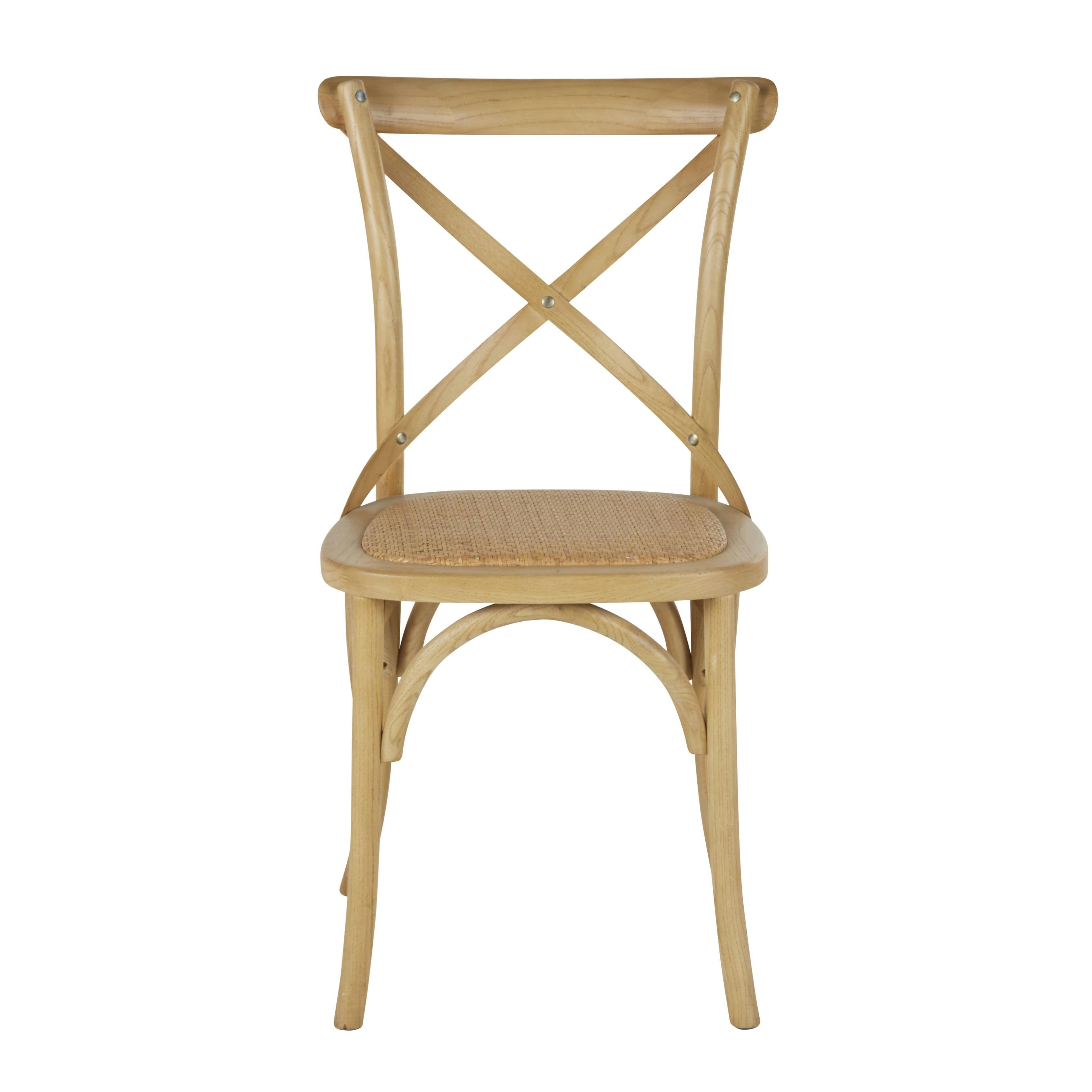 Tradition - Chaise bistrot en bois de hêtre et bambou