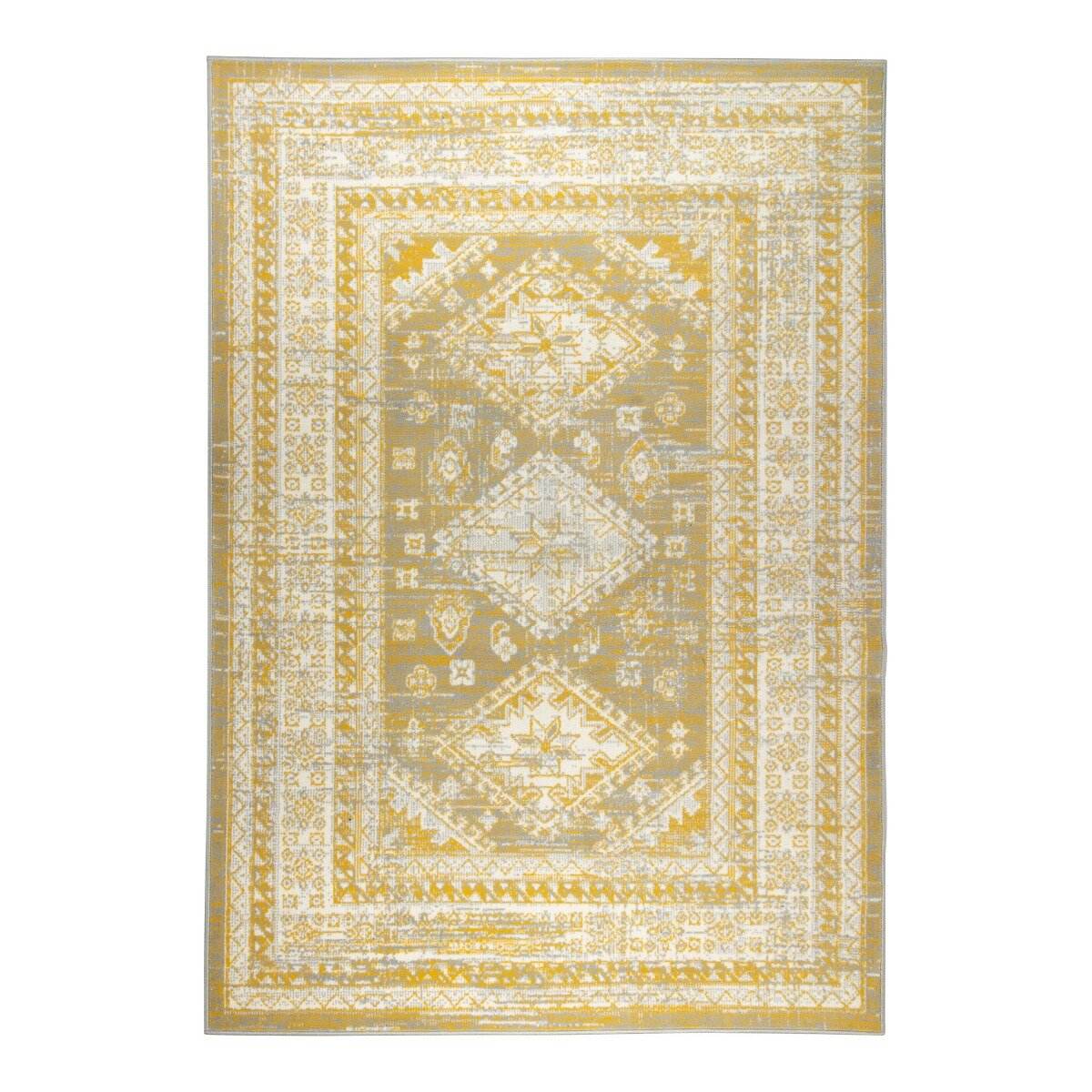 Interieur05 vintage vloerkleed Aila - geel - 190 x 290 cm
