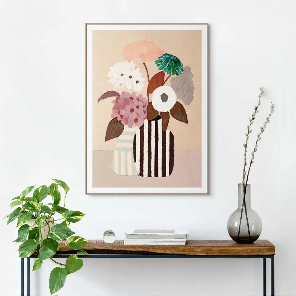 Schilderij Natural Setting - 70 x 50 - Bruin