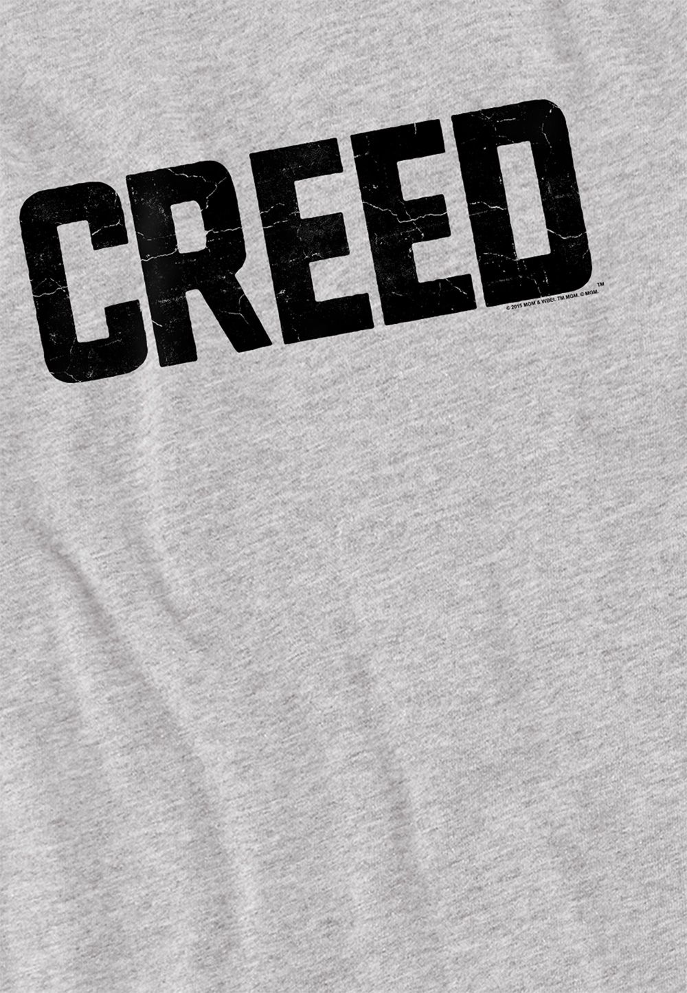 Creed Creed Cracked Logo T Shirt, Athletic Heather