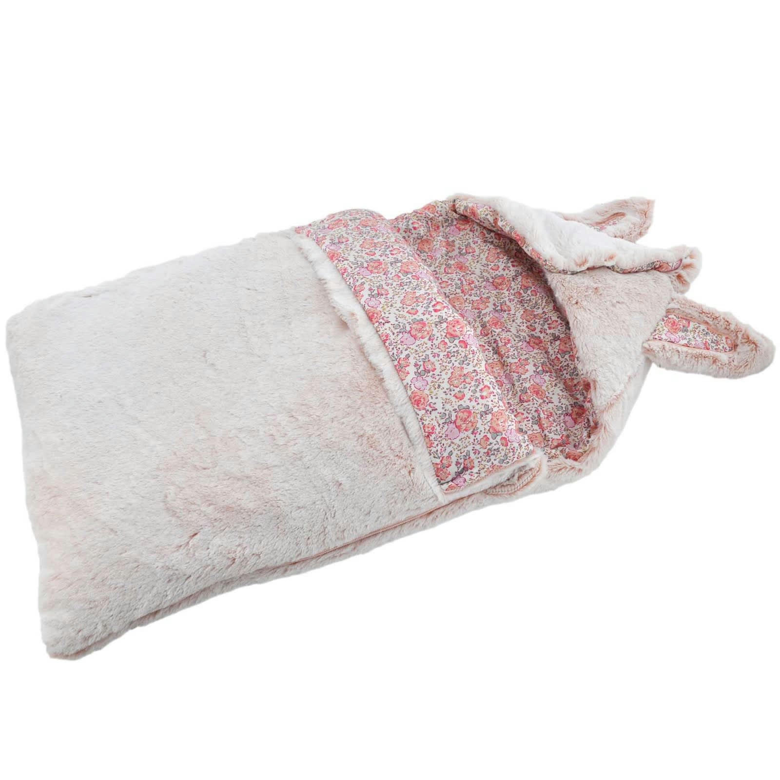 - Nid d'ange bébé Lapinou en coton Rose 75x40