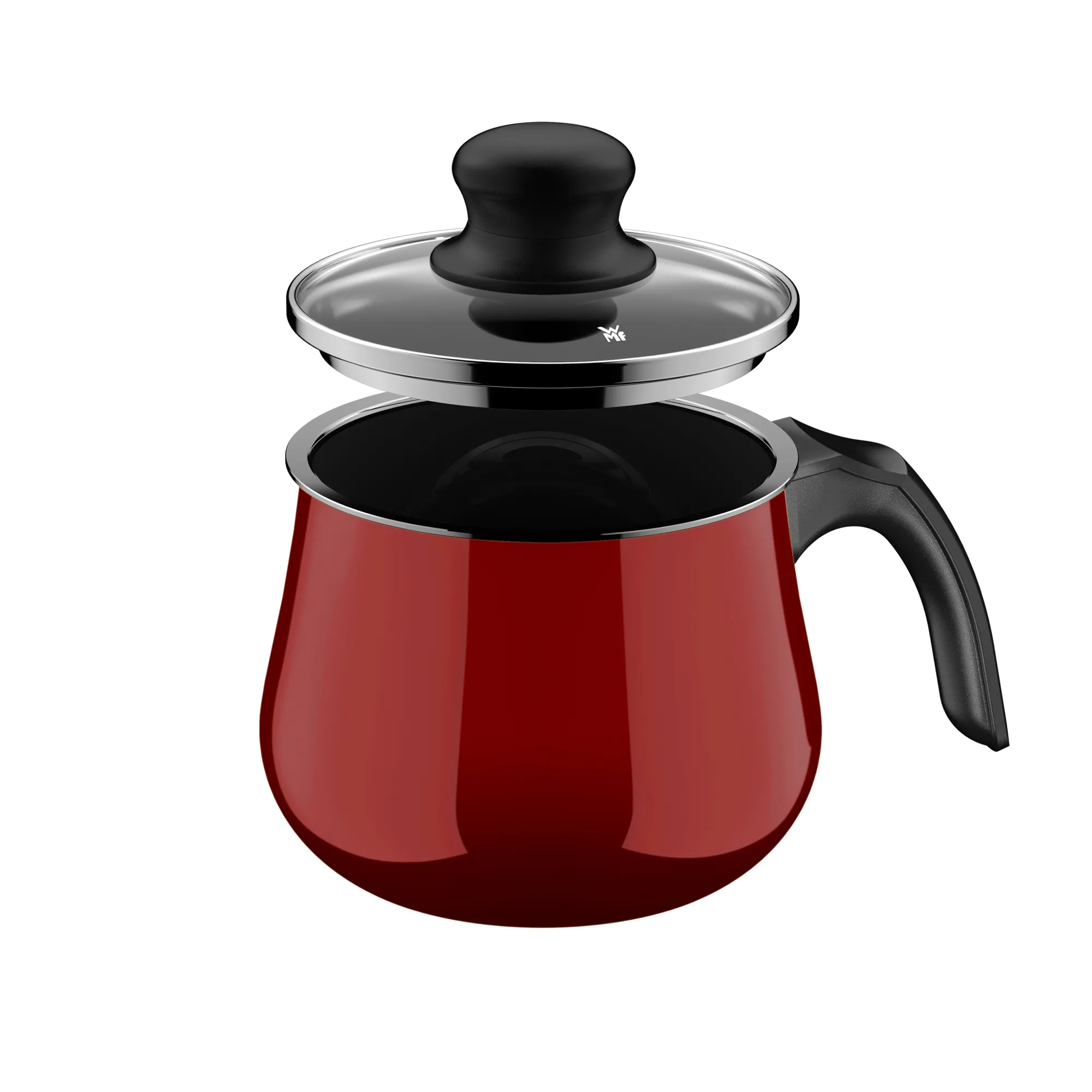 Fusiontec Mineral Pro, Mini Pot, 12 cm Milk Pot With Lid, Passion Red