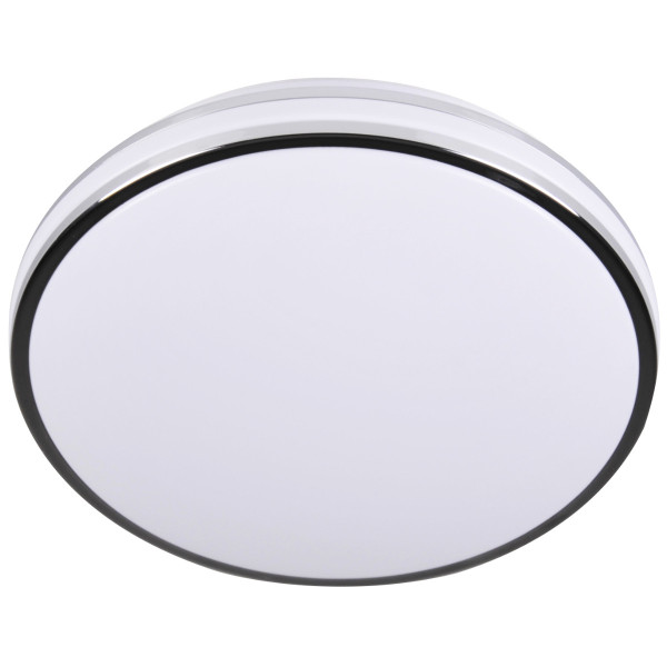 Plafon ORBIT okrągły chromowany biały LED 1x15W 28cm 1600lm IP20 Polux
