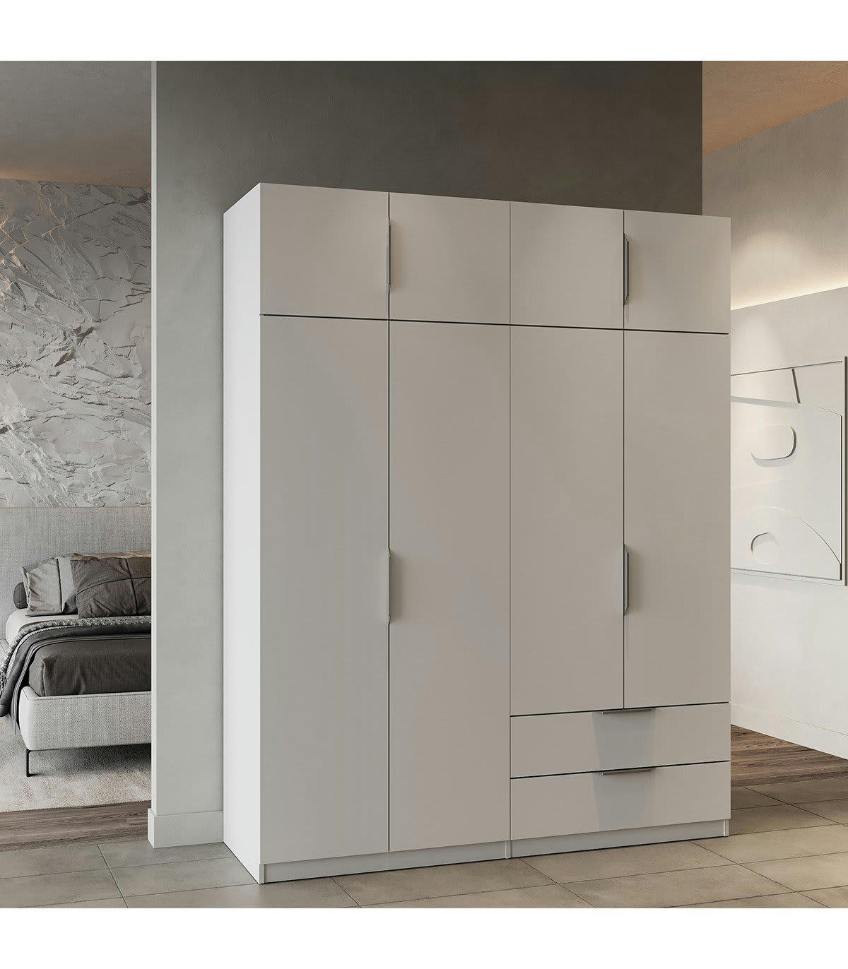 GHOST - Armoire 8 portes et 2 tiroirs - L157,3 cm