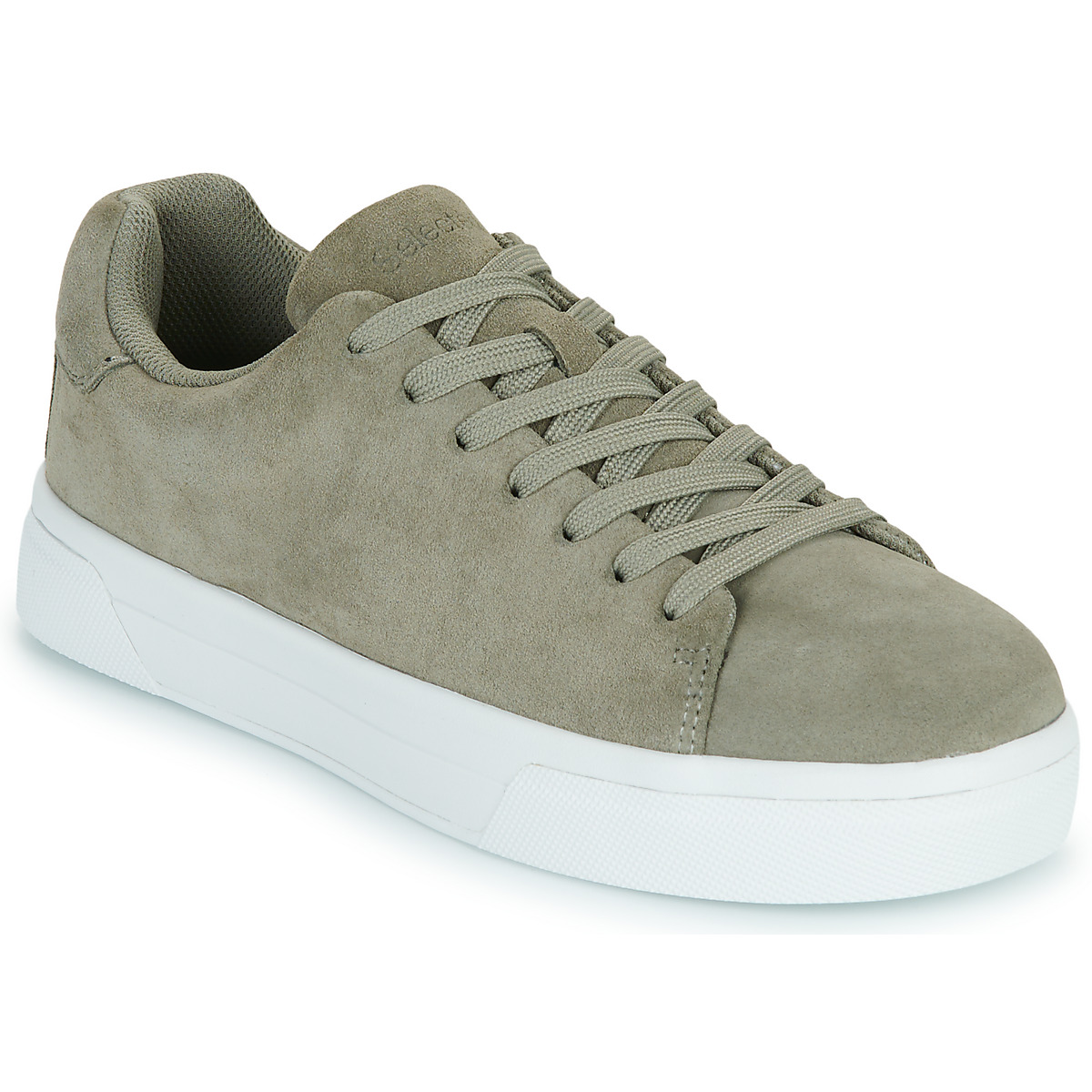 Selected - SLHDAVID CHUNKY SUEDE SNEAKER - Kaki