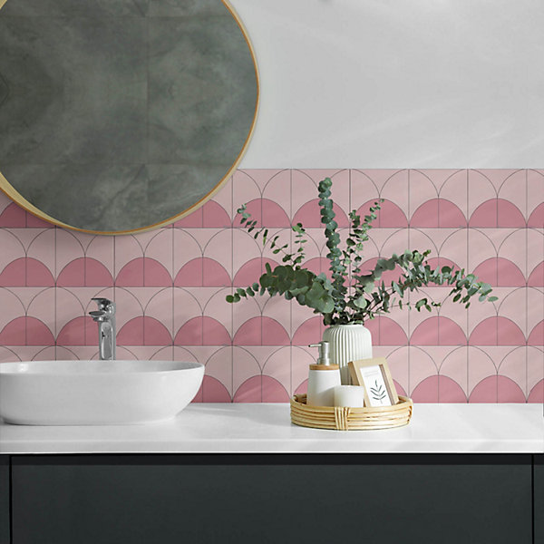 Panneau Décoratif Mural Wallfluent 100x50 cm Motifs De Mosaïque 1 pièce